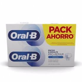 ORAL-B - ENCIAS & ESMALTE REPAIR original pasta dentífrica 2 x 75 ml