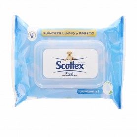 SCOTTEX - SCOTTEX papel higiénico húmedo original 74 u