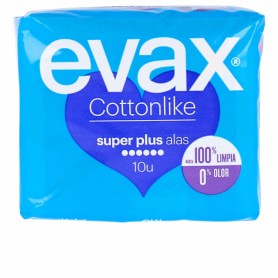 EVAX - COTTONLIKE compresas super plus alas 10 u