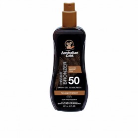 AUSTRALIAN GOLD - SUNSCREEN SPF50 spray gel with instant bronzer 237 ml