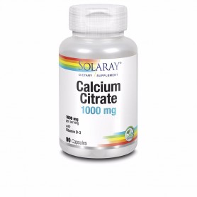 SOLARAY - CALCIUM w/D3 CITRATE 1000 mg - 90 cápsulas