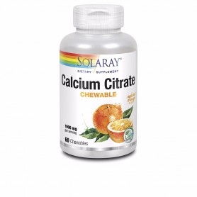SOLARAY - CALCIUM CITRATE 1000 mg -60 comprimidos masticables naranja