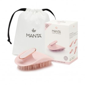 MANTA - HEALTHY HAIR BRUSH ultra gentle pink-rose gold 1 pz