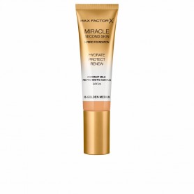 MAX FACTOR - MIRACLE TOUCH second skin found.SPF20 6-golden medium 30 ml