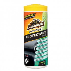 Armor All® - Toallitas para salpicaderos acabado mate para el cuidado de tu coche - Limpia, matiza y protege rápido en un paso - 30 unidades CE Sin marc