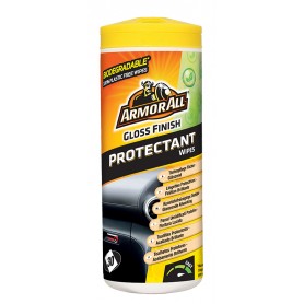 Armor All® - Toallitas para salpicaderos acabado brillante para el cuidado de tu coche - Limpia, abrillanta y protege rápido en un paso - 30 unidades