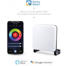 Garza® Smarthome, Foco LED Inteligente WiFi 14W, Cambio Intensidad, Temperatura, Color. Programable, Alexa y Google Home