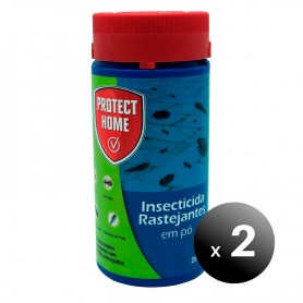 Pack de 2 unidades. Protect Home Insecticida en Polvo de Acción Inmediata contra Rastreros, 250 grs