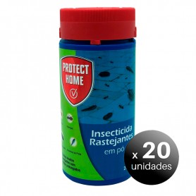 Pack de 20 unidades. Protect Home Insecticida en Polvo de Acción Inmediata contra Rastreros, 250 grs