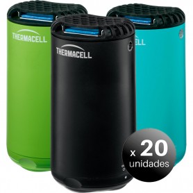 Pack de 20 unidades. Thermacell Anti Mosquito II para Exteriores, Difusor Combo 9 unidades