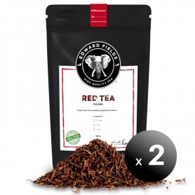 Pack de 2 unidades. Edward Fields Tea – Té Rojo Pu Erh Orgánico de alta calidad. Formato: Granel. Cantidad: 100g.