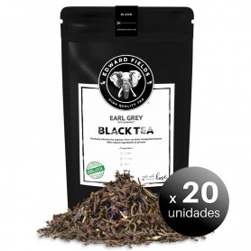 Pack de 20 unidades. Edward Fields Tea – EARL GREY Té Negro Orgánico de alta calidad. Formato: Granel. Cantidad: 100g.