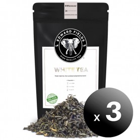 Pack de 3 unidades. Edward Fields Tea - Té Blanco Orgánico de alta calidad. Formato: Granel. Cantidad: 100g.