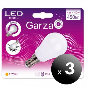 Pack de 3 unidades. Garza Lighting, Bombilla Cool LED Standard Luz Cálida 10W 450 Lúmenes