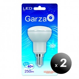 Pack de 2 unidades. Garza Lighting, Bombilla LED reflectora R50, 35 W, 120º, 250 lúmenes