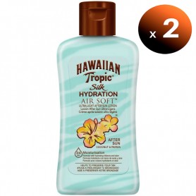 Pack de 2 unidades. Hawaiian Tropic Crema After Sun Silk Hydration Air Soft, 60 ml