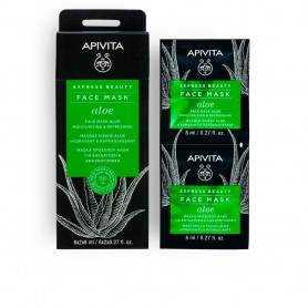 APIVITA - EXPRESS BEAUTY mascarilla hidratante refrescante con aloe 2 x 8  ml