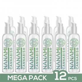 NANAMI - Pack de 12 Lubricante Base Agua Cannabis 150 ml