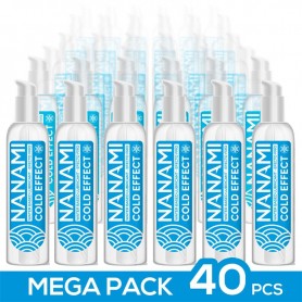 NANAMI - Pack de 40 Lubricante Base de Agua Efecto Frio 150 ml