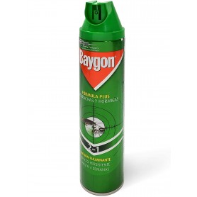Baygon de SC Johnson, Insecticida contra Cucarachas y Hormigas, Fórmula Plus, Acción Rápida y Efecto Duradero, 400ml