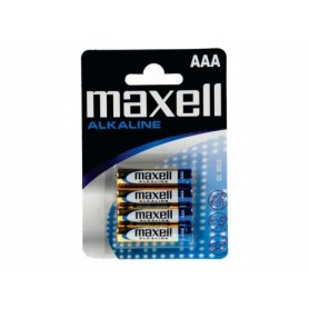 Maxell Pack de 4 Pilas Alcalinas LR03 AAA 1.5V-LR03-B4 GD MXL