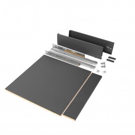EMUCA-Kit de cajón para cocina o baño Vertex de altura 93 mm con tableros incluidos.