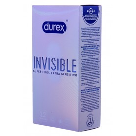 Durex  -Invisible Super Fino Extra Sensitivo 12 Uds