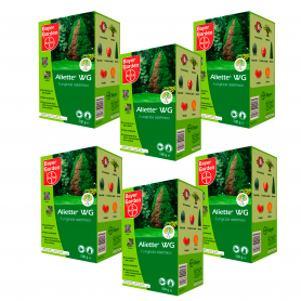 Pack de 6 Unidades. Protect/Bayer Garden, Fungicida Sistémico WG para Césped, Coníferas y Cítricos AL Aliette 500 grs. 