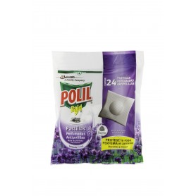 RAID - Polil® Pastillas Lavanda Fresca, Perfuma el armario y protege tu ropa, 24 Unidades