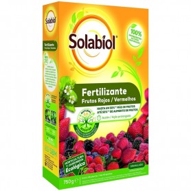 SBM Solabiol, Fertilizante granulado para frutos rojos, 100% orgánico, Estimulador Natural, 750 gr Solabiol