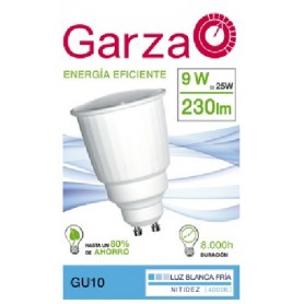 Garza Lighting, Bombilla Reflectante Garza Luz Fría GU10 T2 9W 230 Lúmenes 40k