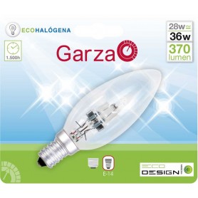 Garza Lighting, Bombilla EcoHalógena Vela 29W E14 370 Lúmenes