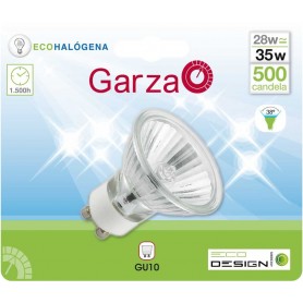 Garza Lighting, Bombilla Eco Halógena Reflectante GU10 28W 215 Lúmenes