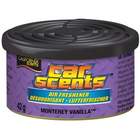 CALIFORNIA SCENT - CALIFORNIA SCENT - Monterey Vanilla Ambientador para Coche con Aroma Refrescante de Vainilla , Formato Lata , 42 g