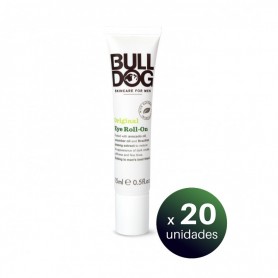Pack de 20 Unidades.BullDog Cuidado Facial para Hombres, Contorno de Ojos y Corrector de Ojeras en Roll-On 15 ml. 