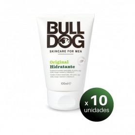 Pack de 10 Unidades.BullDog Crema Cuidado Facial Hidratante de Uso Diario para Hombres, 100 ml. 