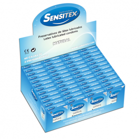 Sensitex-Sensitex Natural - Expositor 48 Cajitas de 3